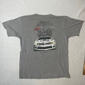 Chevrolet Camaro Z28 Gray Graphic T‎ Shirt Mens XL Performance Car